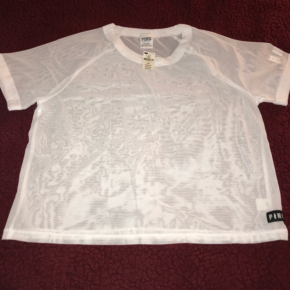 Pink sheer shirts